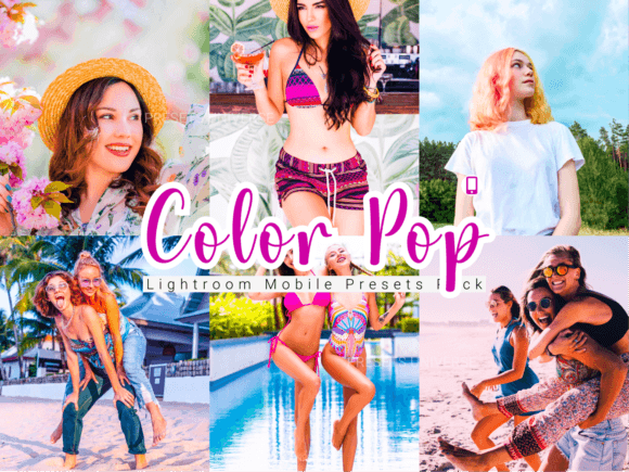 Download 6 Color Pop Lightroom Mobile Presets DNG - Mobile Collection