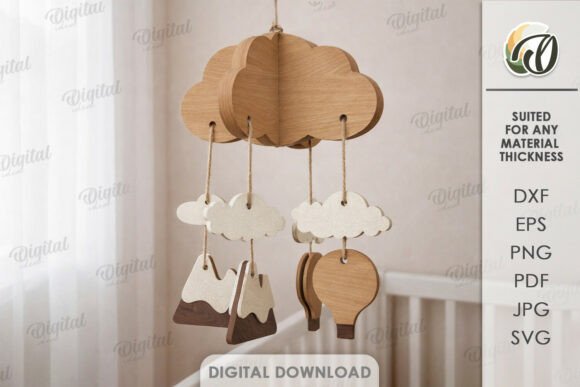 Download Baby Mobile Laser Cut - Premium Resources